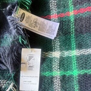 Old Navy Plaid Scarf - Blue and Green